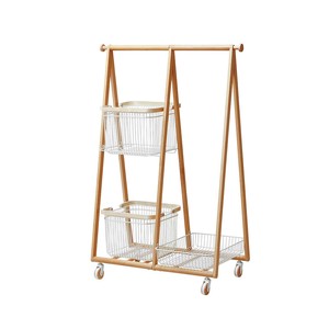 リヴ キャリーバスケットハンガーR【2個口配送】　家具/インテリア/収納/コート/帽子