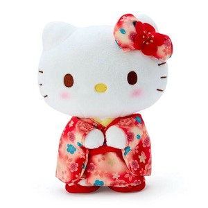 サンリオ　キャラクターズ ハローキティ　グラデ着物　ぬいぐるみ　S　（立ち）