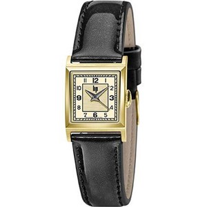 Analog Watch black Leather