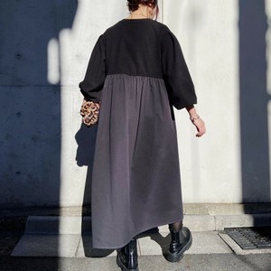 ★アウトレット★バック切替えサカリバワンピース AW SS フレア Aライン ゆったり 体型カバー