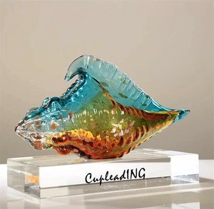≪予約商品≫INSスタイル 瑠璃工芸品 多彩瑠璃 サザエ振り子 芸術振り子 玄関振り子 デザインセンス 装飾品