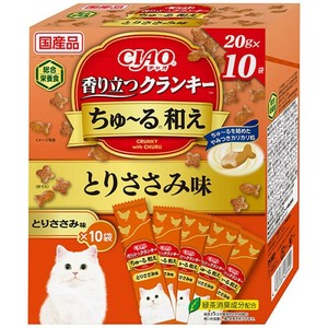 ［いなばペットフード］CIAO 香り立つクランキー ちゅ〜る和えBOX とりささみ味 20g×10袋