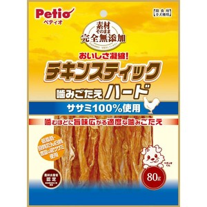 ［ペティオ］素材そのまま 完全無添加 チキンスティック 噛みごたえハード 80g