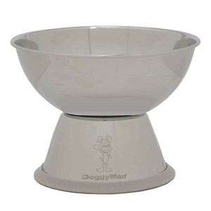 ［ドギーマンハヤシ］ステンレスのテーブル食器 犬用 M