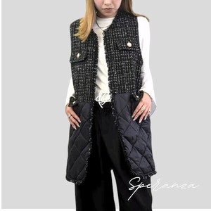 【WEB限定特別価格！】ツイードキルト切替ベスト