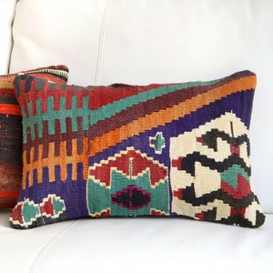 Cushion Cover Purple Vintage 45 x 29cm