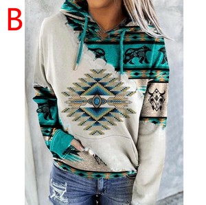 Hoodie Ladies fashion Floral Pattern