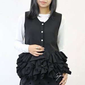 【WEB限定特別価格】裾フリルペプラムベスト