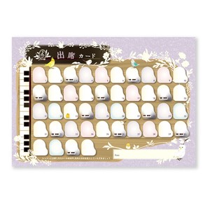 出席カード(10枚入) bird chirping_attendance card【レッスングッズ】