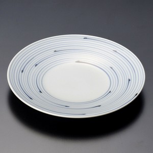 うなぎ線5寸皿(有田焼)  日本製 陶器