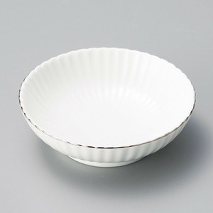 白マット渕銀小皿(有田焼)  日本製 陶器