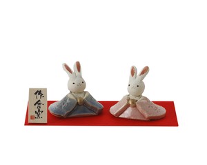 小さな兎雛飾り