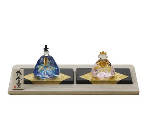 手作り硝子雛（座）