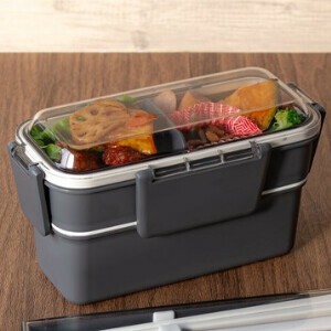 【カームカラー】　弁当箱　2段 700mL　ランチボックス　 抗菌　<日本製>