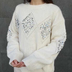 Sweater/Knitwear Sparkle Knit Pullover