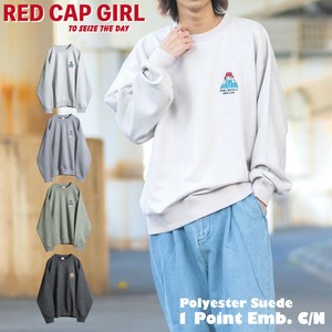 【SPECIAL PRICE】RED CAP GIRL カットスエード 胸刺繍 クルーネック