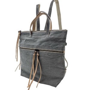 【カーボン】日本製 炭染帆布 リュックサック