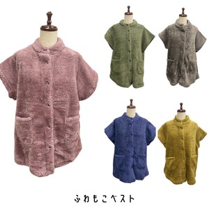 ふわふわ　もこもこ　ベスト　ポケット付き　あったか　冬　新作　かわいい