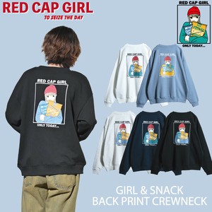 【SPCEIAL PRICE】RED CAP GIRL 裏毛 バックプリント&刺繍 クルーネック