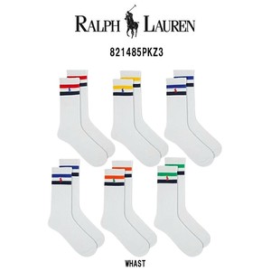 POLO RALPH LAUREN(ポロ ラルフローレン)ソックス クルー ロゴ 6枚組 メンズ 男性用 靴下 821485PKZ3