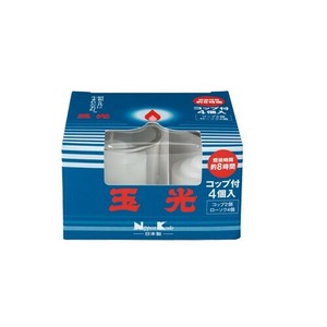 日本香堂 【予約販売】玉光ローソク コップローソク 4個入（コップ2個付）