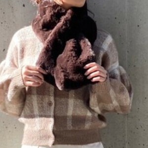 Fur Scarf Kimono Fake Fur