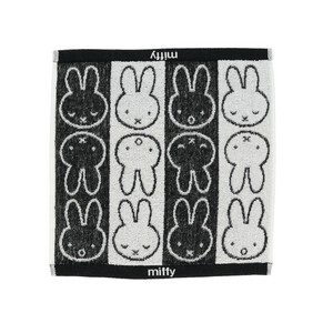 miffy ミッフィー フェイスパターンミッフィー  ウォッシュタオル　無撚糸　ふわふわ