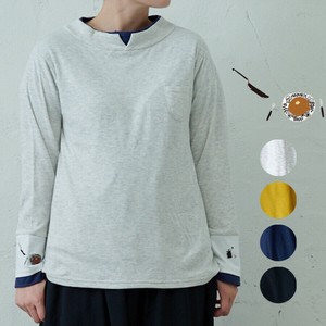 emago T-shirt High-Neck Casual Switching [S/S NEW]