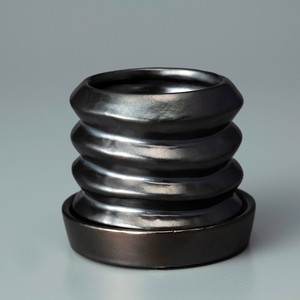 Swirl Pot-Silver M