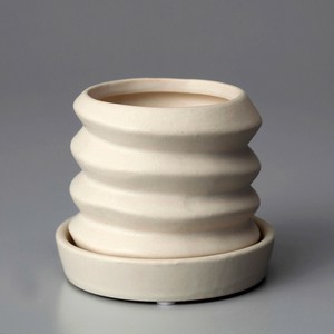 Swirl Pot-Matt White M