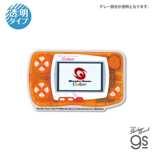 ワンダースワンカラー 透明ステッカー クリスタルオレンジ WonderSwan game コレクション グッズ WDS013