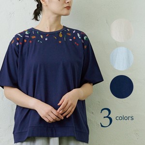 2025年春夏新作！入荷！【野菜刺繍Tシャツ】emago 北欧 大人の