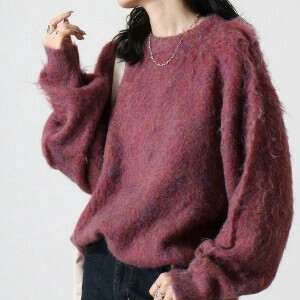 Sweater/Knitwear Shaggy Mohair Melange