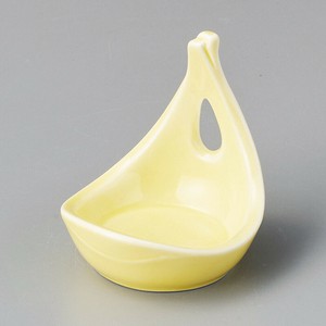 [美濃焼 食器] 黄釉手付珍味 [minoware TOKI 陶器]