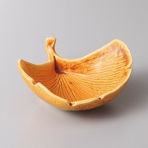 [美濃焼 食器] 黄イラボイチョウ小鉢（小） [minoware TOKI 陶器]