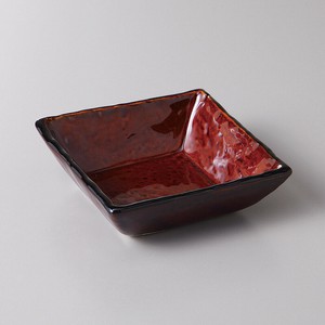 [美濃焼 食器] アメ釉正角小付 [minoware TOKI 陶器]