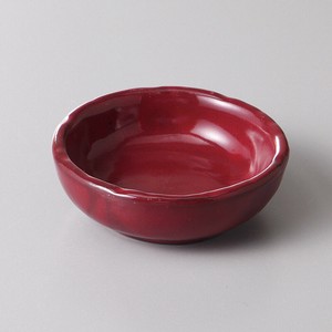 [美濃焼 食器] 深紅2．5小皿 [minoware TOKI 陶器]