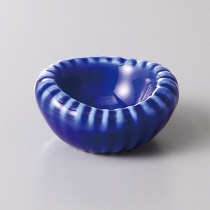 [美濃焼 食器] 瑠璃釉厚口菊型豆珍味 [minoware TOKI 陶器]