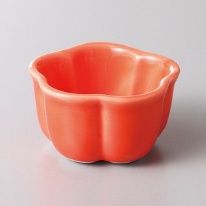 [美濃焼 食器] オレンジ梅型珍味 [minoware TOKI 陶器]