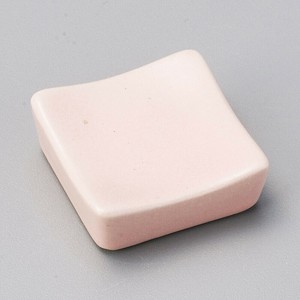 [美濃焼 食器] ピンクスクエア箸置 [minoware TOKI 陶器]