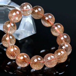Gemstone Bracelet Rutile Quartz 16mm