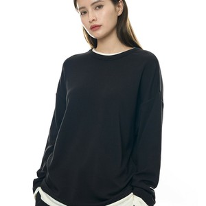 u26043 レディース Tシャツ 長袖トップス カットソー 2024春新作  フェイクレイヤード