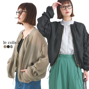 短款夹克 褶边/木耳边 薄纱 束腰夹克 春夏