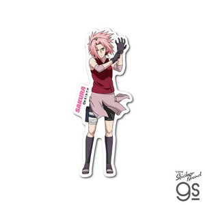 NARUTO-ナルト- 疾風伝 ダイカットビニールステッカー 春野サクラ アニメ 人気 キャラクター グッズ NRT003