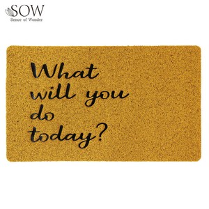 ■2025SS　新作■　ふかふかテラスマット　What will you do today?