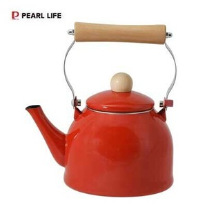 Enamel Kettle Red IH Compatible PEARL METAL