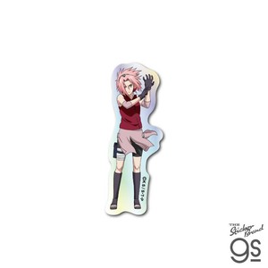 NARUTO-ナルト- 疾風伝 ダイカットビニールステッカー(ホログラム) 春野サクラ キャラクター グッズ NRT018