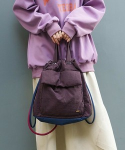 巾着フラップトート