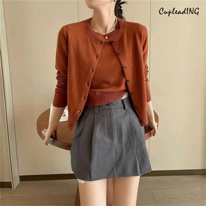 【定番商品】韓国ファッション カーディガン ニットトップス 2点セット