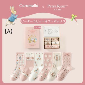 A【CRML ピーターラビット靴下 511796-1】ピーターラビット靴下/6足/ギフトセット/レディース